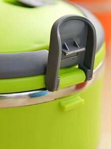 1 pieza Caja de almuerzo Bento con compartimentos aislados y extraíbles, con estilo y práctica, hecha de acero inoxidable de alta calidad, adecuada para trabajadores de oficina, estudiantes, picnics al aire libre, comidas en el hogar