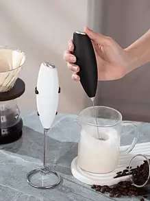 Espumador eléctrico de leche, inalámbrico para uso doméstico, tapa pequeña para espumador de leche, batidor, espumador de café con leche, batidor de mano - Multicolor - Ver 3