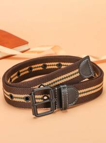 1 Pc Unisex Nylon Breathable Canvas Belt, Casual Fashion Classic Nylon Material Outdoor Casual Jeans Webbing, Suitable For Halloween