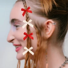 8pcs/Set Bowknot Hairclips, Decorative Hair Clips, Fashion Accessories For Women, Sweet Style, Suitable For Daily Wear, School, Dating, Party