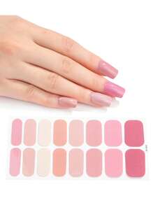 黑白新款日韩指甲贴纸防水甲油膜热染在线红色指甲贴混合设计红色指甲油条配1件指甲锉套装指甲彩条凝胶指甲贴女士凝胶指甲艺术贴纸贴花美甲套装红色系列指甲油贴纸