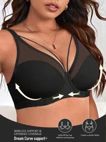 大码蕾丝钢圈内衣文胸