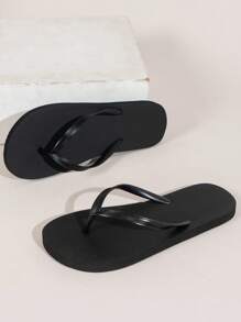 Children Non-Slip Flat Flip Flops, Swimming Pool & Vacation Anti-Skid Casual Slippers, Comfortable Soft Bottom Shower & Home Sandals, For Girls And Boys