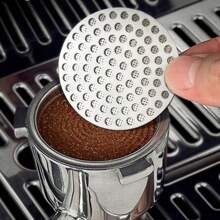 1/2pcs,51mm/53mm/58mm, Thickened Double Layer Reusable Coffee Filter Screen And Espresso Coffee Puck Screen Stand, Heat Mesh Screen Portafilter Barista Coffee Making Puck Screen For Portafilter Basket Espresso Accessories Back To School - Multicolor - View 9