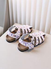1 Pair Toe-Covered Adjustable Back Strap Fashion Beach Holiday Sandals - Multicolor - View 6