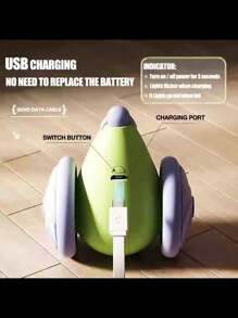 [Tương tác nhẹ nhàng] Đồ chơi tương tác dành cho người yêu mèo và mẹ mèo có đuôi phát sáng - Sạc qua USB, bằng silicon, kích thích trí tò mò, an toàn cho mọi giống mèo và mẹ mèo, đồ chơi tương tác thú vị dành cho người yêu mèo và mẹ mèo - Nhiều màu - Xem 7