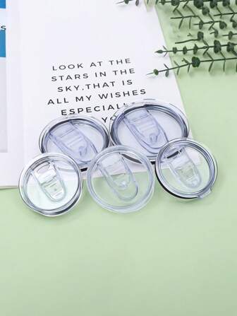 10 piezas Tapa de apertura a presión de 20oz/30oz para tazas de huevo redondas, tapa cuadrada de silicona sellada de apertura a presión, tapas anti-derrames para tazas, tapas térmicas para botellas