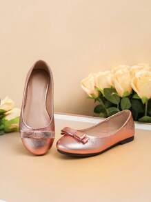 Fashion Versatile Kids Flat Shoes, New Girls Bowknot Casual Shoes