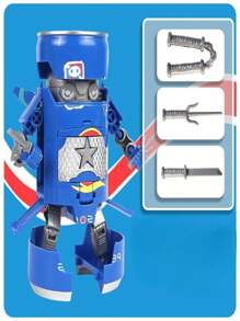Modelo de simulación interactiva de armadura de guerrero para niños, juguete regalo interactivo creativo de robot' - Multicolor - Ver 5