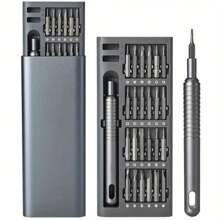 25-In-1 Precision Screwdriver Set, Multi-Functional Repair Tool Kit, Suitable For Disassembling Phones And Tablets, Plastic, No Charging Required - With Various Screw Heads