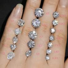 Anillo de diamante King, Collar con colgante y Pendientes de diamante (tipo Stud), DIAMANTES CERTIFICADOS POR IGI CULTIVADOS EN LABORATORIO, Diamantes reales con 3EX (o Ideal), Accesorios maestros de joyería DIY, Diamantes de joyería DIY para fiestas elegantes/formales, Bodas, Cumpleaños, Día de la Madre, Aniversario, San Valentín o Navidad, etc. Regalo perfecto y excelente para tu pareja, padres, hijos o para ti mismo, Diamante de 3 Ct (Quilates), Diamante CVD/HPHT