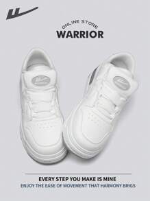 WARRIOR Warrior Men's Skateboarding Shoes Spring And SummerLightweight Comfortable Breathable Modest Style Casual Yet Sleek Sneakers Applicable Throughout The Year Wear-Resisting All-Day Wear Training Sneakers Running Shoes Little White Shoes