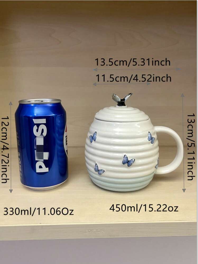 Ceramic Mug With Embossed Animal Pattern, Suitable For Tea, Parties. Perfect For Juice, Milk, Coffee As Family Birthday & Holiday Gifts, Amusing Cup - Animal Mugs - View 2