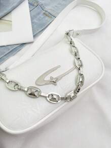 时尚个性化女士方形包，相机包，PU 材质，金属星星装饰，链条装饰，球形装饰，俏皮风格，Y2K 金属氛围，适合日常使用，上班通勤，钱包，送给朋友的礼物，节日，女士单肩包