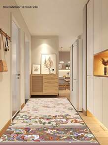 1 tấm thảm chùi chân hành lang in hình học, thảm, thảm trang trí nhà trong nhà, thảm ngày lễ, thích hợp cho phòng khách, hành lang, phòng ngủ, nhà bếp, lối vào, dễ vệ sinh, thiết kế ban đầu cho mùa hè - Nhiều màu - Xem 12