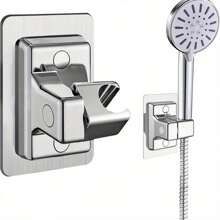 1pc No-Drill Bathroom Handheld Shower Stand ABS Adjustable No Drilling Wall Mount Bracket Home Bathroom Decor
