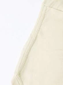 (220g Pure Cotton T-Shirt)  Men's Summer Round Neck Short Sleeved Casual Pure Cotton Print REVIVAL - 杏色 - 查看 4