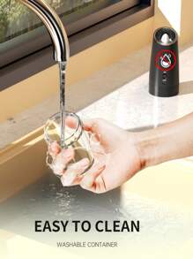 Juego recargable de molinillos de sal y pimienta eléctricos, juego eléctrico de molinillos de sal y pimienta por gravedad, set eléctrico de tarros de condimentación de sal y pimienta, ajustable a grueso, con luz LED (negro + blanco) para moler en la cocina, adecuado para uso doméstico - Multicolor - Ver 7