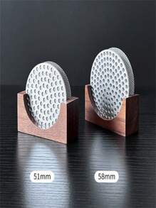 1/2pcs,51mm/53mm/58mm, Thickened Double Layer Reusable Coffee Filter Screen And Espresso Coffee Puck Screen Stand, Heat Mesh Screen Portafilter Barista Coffee Making Puck Screen For Portafilter Basket Espresso Accessories Back To School - Multicolor - View 10