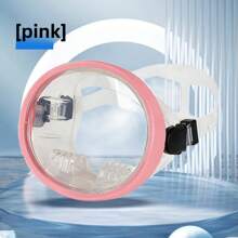 全脸浮潜面罩，成人尺寸，采用钢化玻璃和超柔软硅胶制成，舒适无味，180°广角防雾，可调节尺寸和头带 - 彩色 - 查看 13