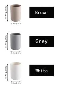 1 pieza Vaso de plástico para cepillo de dientes para el hogar, vaso de enjuague de unicolor simple, vaso portacepillos de dientes, vaso de baño de gran capacidad, decoración de baño para el hogar, decoración de otoño, de vuelta a la escuela