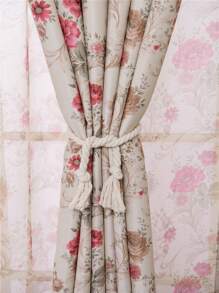 1 Peça Cortina Blackout de Estilo Pastoril Moderno Estampada para Sala de Estar, Quarto, Varanda, Janela