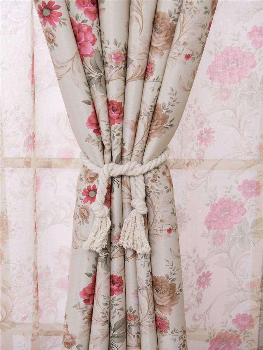 1 Peça Cortina Blackout de Estilo Pastoril Moderno Estampada para Sala de Estar, Quarto, Varanda, Janela