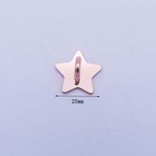 5 piezas Accesorios decorativos de metal DIY para funda de teléfono, base adhesiva con forma de estrella y luna, colgadores universales - Multicolor - Ver 7