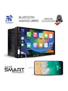 Kit Autoestéreo Pantalla Bt Carplay + 4 Boc. 6.5 Soundstream - Multicolor - Ver 4