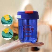 1 件 300ml/10oz 塑料杯带吸管，便携式女士水杯，夏季 - 彩色 - 查看 15