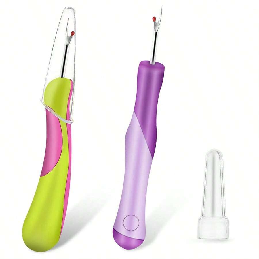 Ergonomic Seam Ripper With Comfort Grip Handle, 1/2pcs - Ideal For Sewing & Knitting Projects - Multicolor - View 1