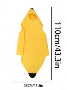 1 pezzo Costume da banana grande e divertente per spettacoli, feste di carnevale, palcoscenico, Ognissanti