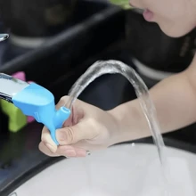 1pc Bathroom Sink Nozzle Faucet Extender, Rubber Elastic Water Tap Extension, Kitchen Faucet Accessories For Hand Washing Home Bathroom Decor Fall Decor Back To School - Multicolor - View 4