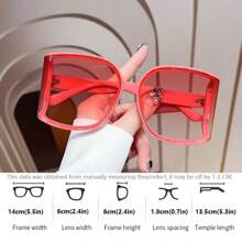 LiMiaoMiao 1pc Oval Shaped Eyeglasses, Fashionable And Versatile