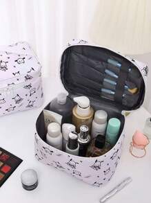 Organizador de bolsa de maquiagem portátil chique com grande capacidade, bolsa de cosméticos à prova d'água, bolsa de viagem para artigos de higiene pessoal, para férias na praia, coleção de banheiro, coleção de quarto, grande capacidade - Multicolorido - Ver 13