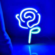 1 tấm biển hiệu đèn neon tình yêu, đèn neon hình trái tim tình yêu XOXO Rose, dùng pin hoặc USB, trang trí để bàn hoặc treo tường, kích thước 13,5 x 5,11 inch (34,5 x 13 cm) - trắng - Xem 60