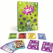 1/2PCS,Tranjis Games - VIRUS! Evolution Card Game (Expansion Pack) - Card Game (TRG-12evo), The Most Contagious Card Game, English French Spanish, The Most Popular Card Game, Multiplayer, For 2-6 Players, Valentine's Day Game, New Year Game, Wedding Game, New Year Gift, Valentine's Day Gift, For Family Gatherings Wedding Parties