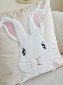 LCUHPCL 1 件复活节兔子刺绣抱枕套，适合家居装饰、客厅、卧室、派对 - 彩色 - 查看 9