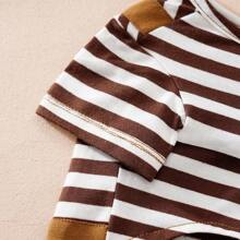 1 件宠物背带裤，可爱熊设计，适合博美犬、贵宾犬、斗牛犬等小型犬，室内外休闲装，适合春季、秋季、冬季、夏季 - 棕色 - 查看 3