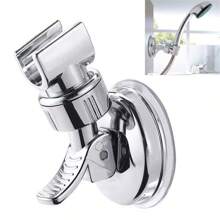 Shower Bracket Rotatable Shower Bracke 360°Adjustable Universal Hand Shower Holder Suction Cup Holder Full Plating Shower Rail Head Holder Bathroom Bracket Bathroom Accessories