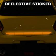 Car Sticker Reflective Warning Safety Tape Anti Collision Warning Reflective Stickers Automobile Trunk Reflectante Accessories