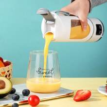 1500mAh USB Rechargeable Portable Milkshake Blender With LED Display, 12-Blade, Mini Juice Blender For Instant Nutrition