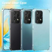 Hoesje voor Honor 200 Lite 5G, doorzichtige telefoonhoes met versterkte hoekbeschermingsbumper, slanke pasvorm, schokbestendig, flexibele TPU-hoes voor Honor 200 Lite, transparant