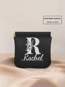 Sac de rangement portable à fermeture automatique personnalisé, peut contenir un câble de données, des écouteurs, un rouge à lèvres, de la monnaie et d'autres petits articles