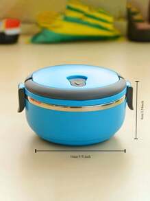 1 pieza Caja de almuerzo Bento con compartimentos aislados y extraíbles, con estilo y práctica, hecha de acero inoxidable de alta calidad, adecuada para trabajadores de oficina, estudiantes, picnics al aire libre, comidas en el hogar