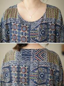 2026年中国春节上衣，妈妈度假连衣裙，夏季女士波西米亚休闲度假沙滩裙，上衣，大码连衣裙，睡衣内搭