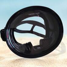 全脸浮潜面罩，成人尺寸，采用钢化玻璃和超柔软硅胶制成，舒适无味，180°广角防雾，可调节尺寸和头带 - 彩色 - 查看 11