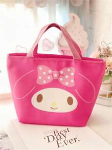 Sanrio 2 Peças Bolsas Cosméticas Cartoon Sanrio, Acompanhadas de Adesivos Sanrio, Capacidade Grande de 12,4"x 8,4", Múltiplas Cores e Estilos para Escolher, Pode Armazenar Cosméticos, Roupas, Alimentos, Ótimo para Viajar