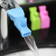 1pc Bathroom Sink Nozzle Faucet Extender, Rubber Elastic Water Tap Extension, Kitchen Faucet Accessories For Hand Washing Home Bathroom Decor Fall Decor Back To School - Multicolor - View 2