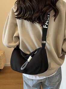 Grand sac à bandoulière, sac bandoulière diagonal, sac sportif polyvalent et décontracté de style ravioli